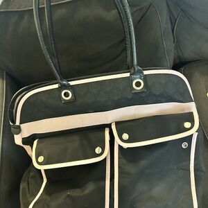 Stylish Black and Pink Women's Bag